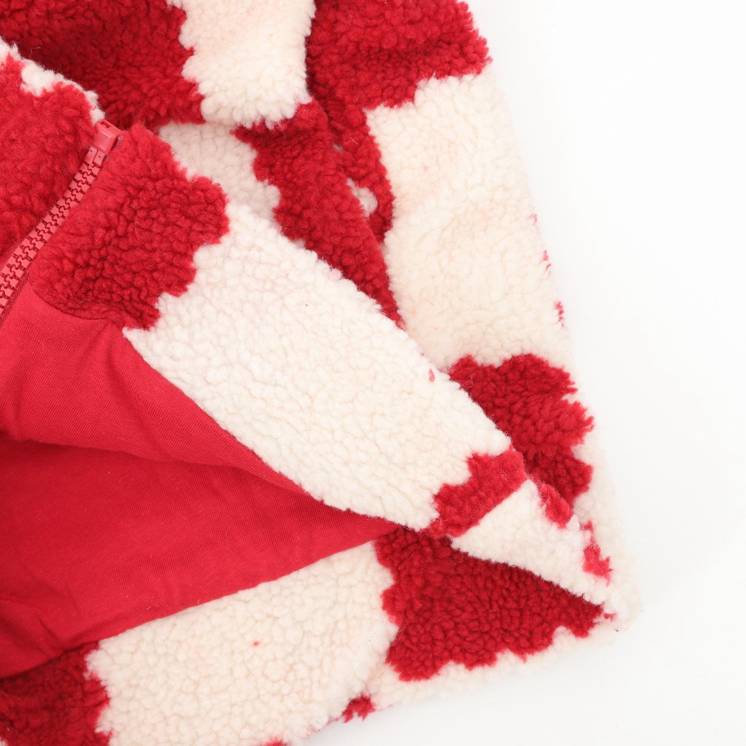 LV Nigo White Red Checkerboard Style