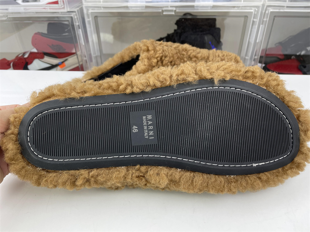 Marni Sabot Brown Slipper