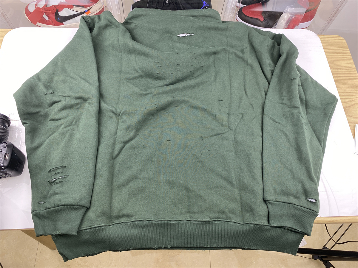 Ba*len*cia*ga green scratch hoodie (fit one size larger than regular one)