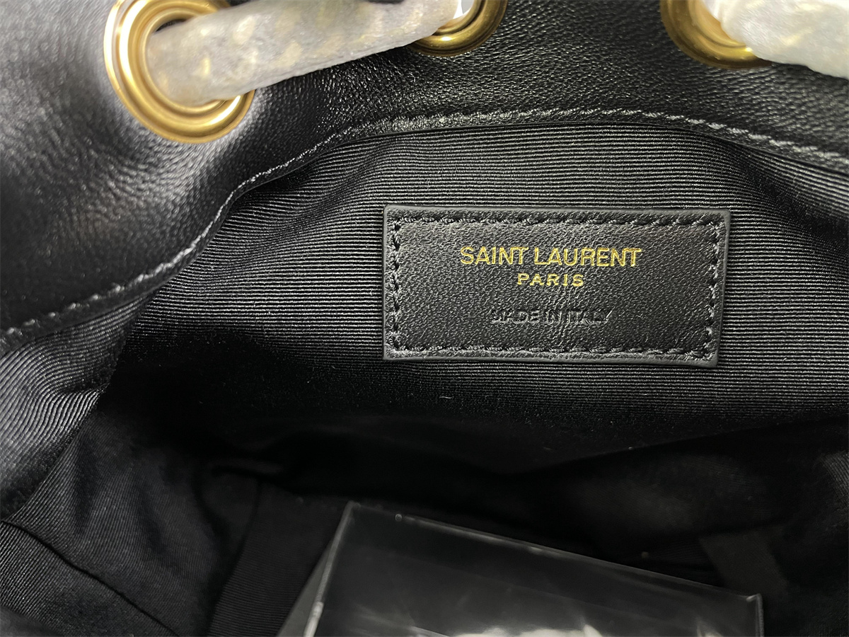 YSL Mini Black Bucket ( 19 x 13 x 13 cm)