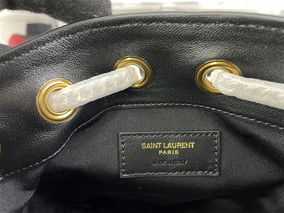 YSL Mini Black Bucket ( 19 x 13 x 13 cm)
