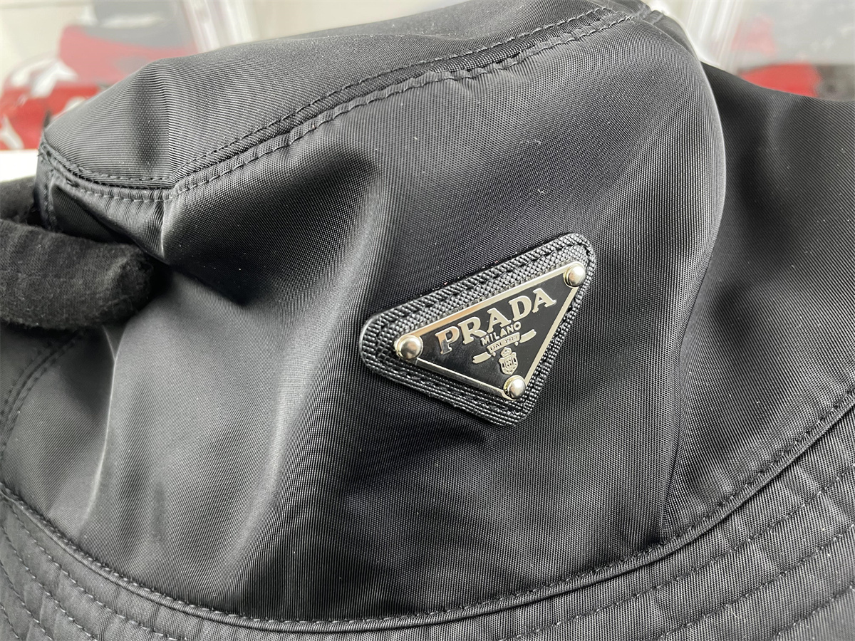 Pra*a black bucket hat