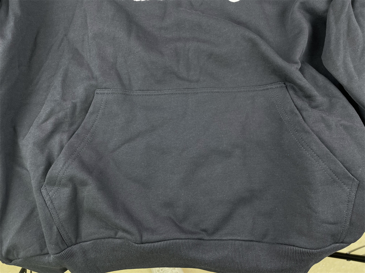 Ba*len*cia*ga big red m logo black hoodie