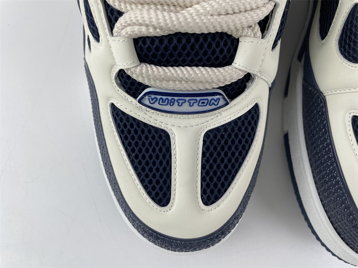 l**is V*t*n lv trainer dark blue four leaf clover