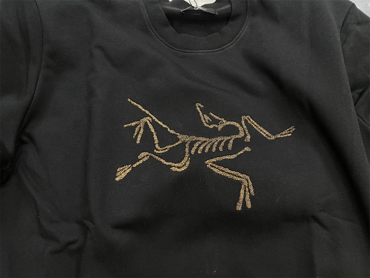 ARCTERYX Black Hoodie with Gold LOGO