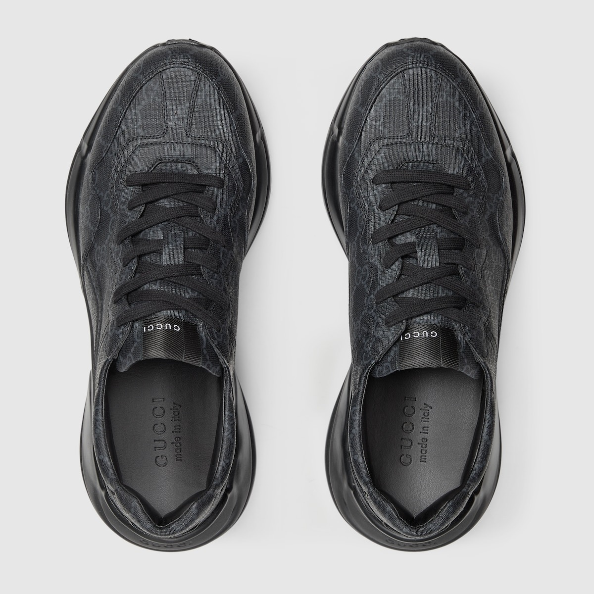 g*u*i rhyton black gg S*p*e sneaker