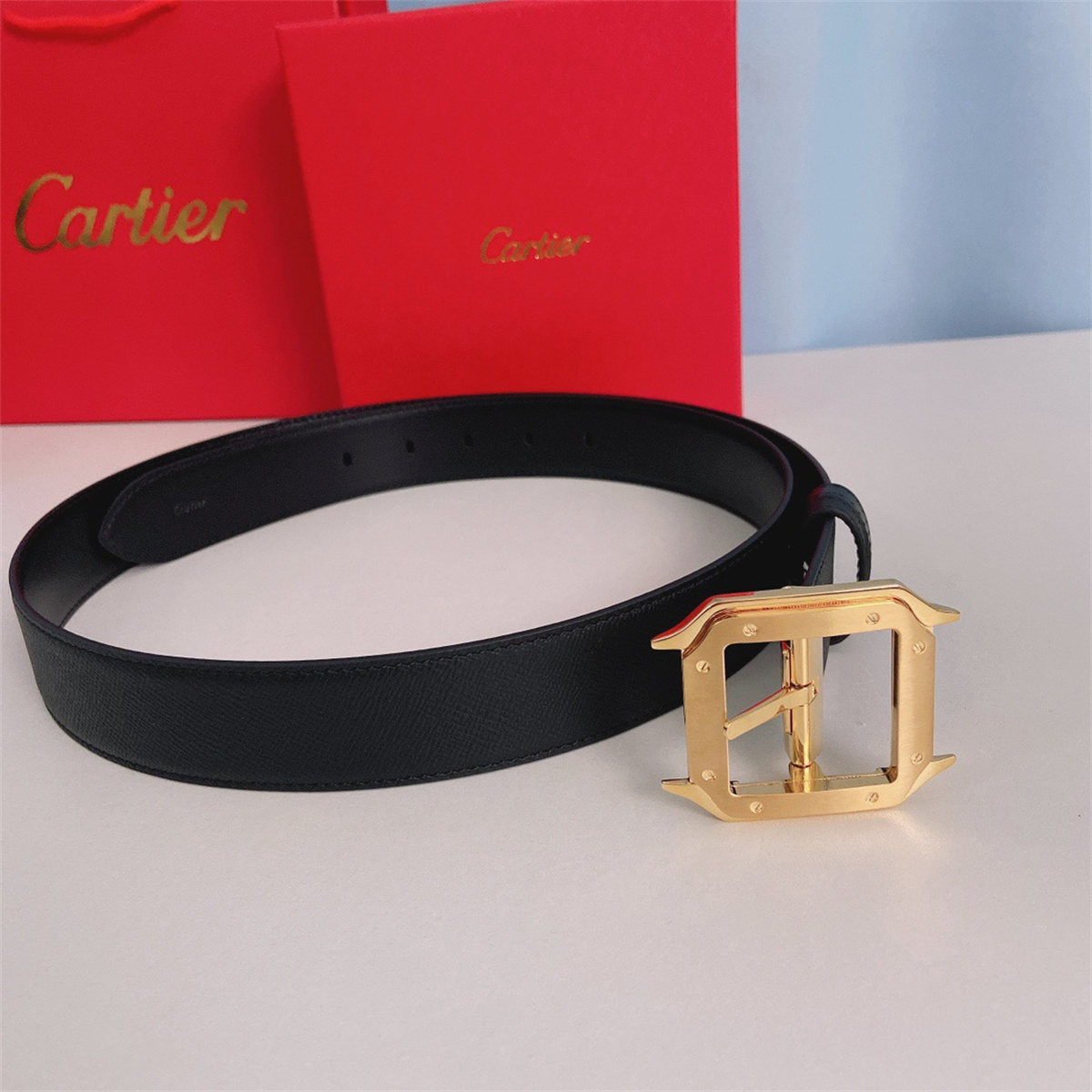 Cartier Santos Leather Belt