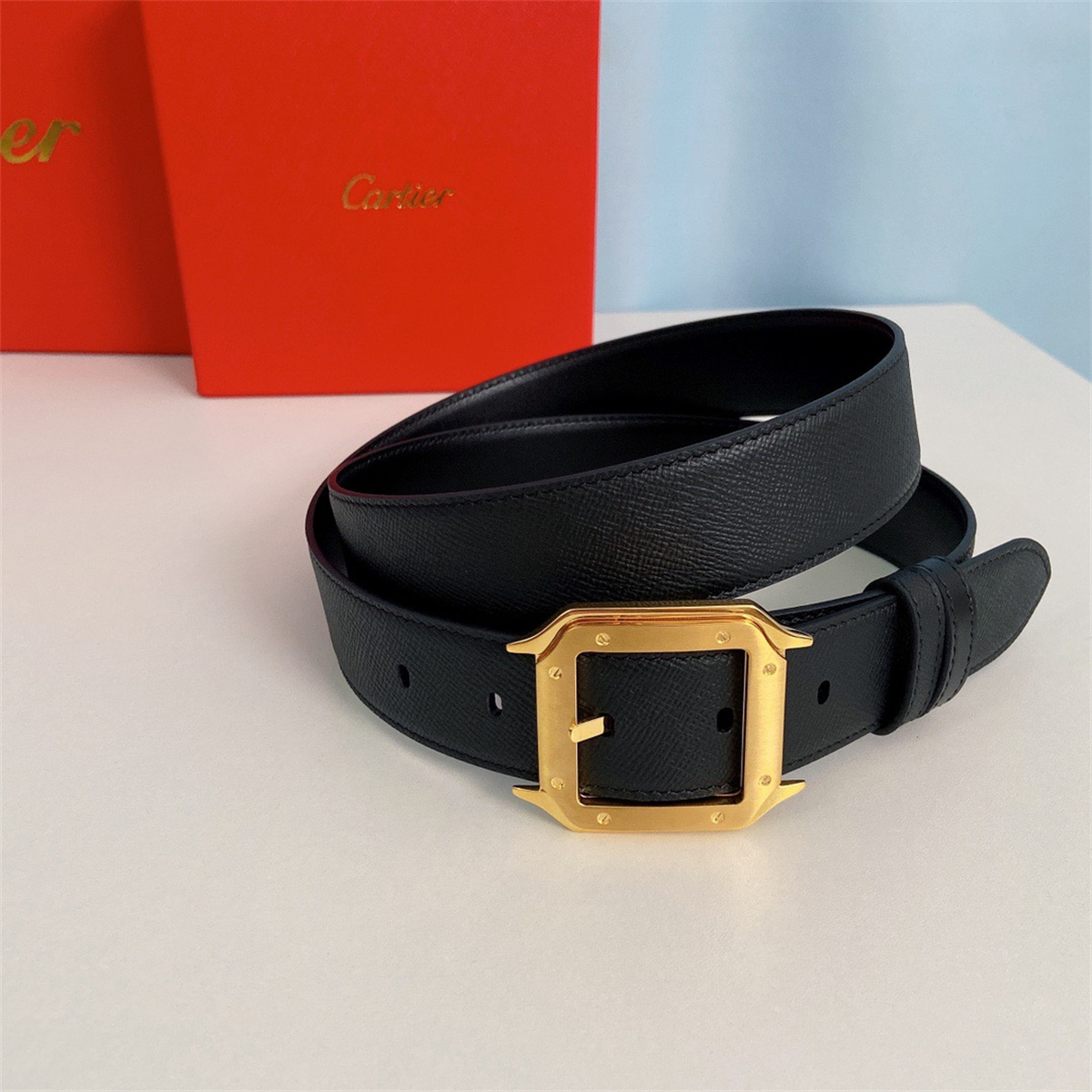 Cartier Santos Leather Belt