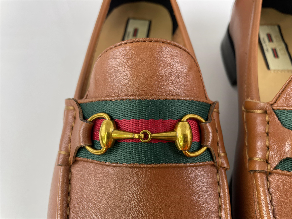 G*u*i brown loafer shoes