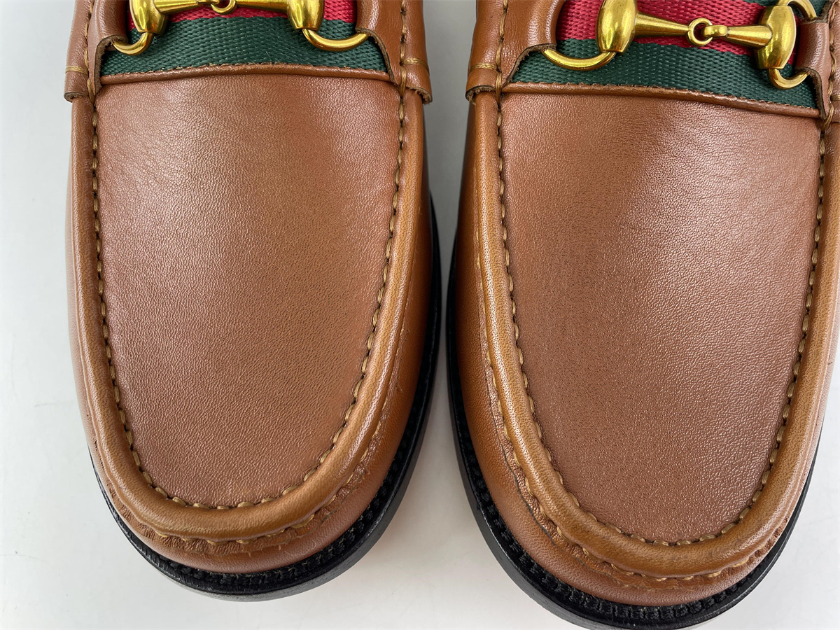 G*u*i brown loafer shoes