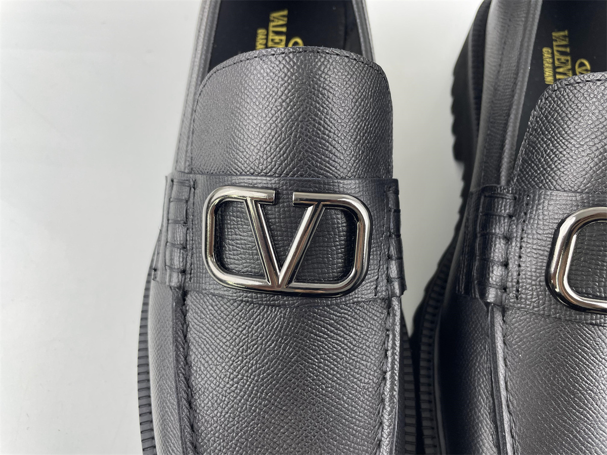 Valentino Black Mens Shoes