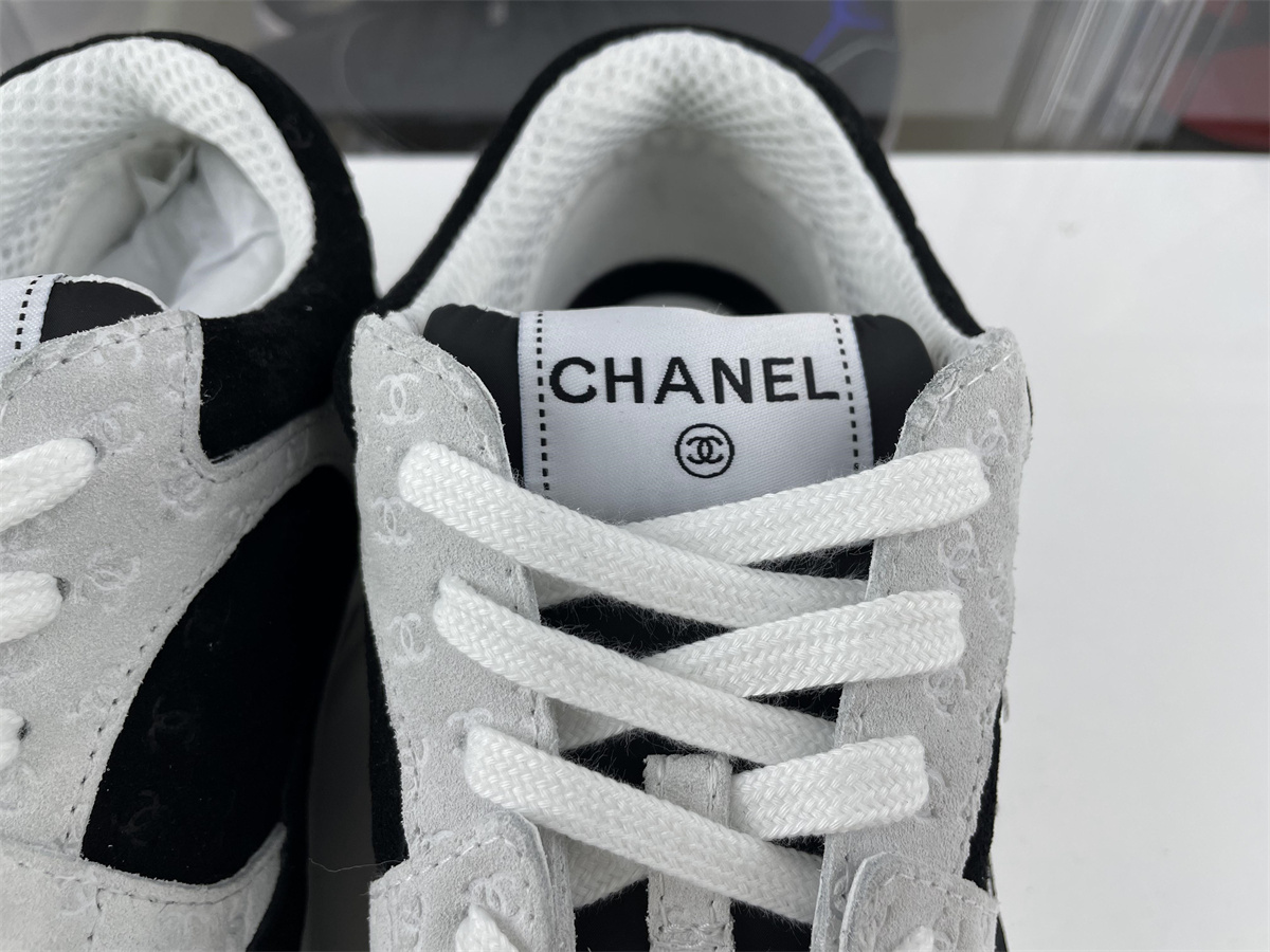 Ch*el black white shoes