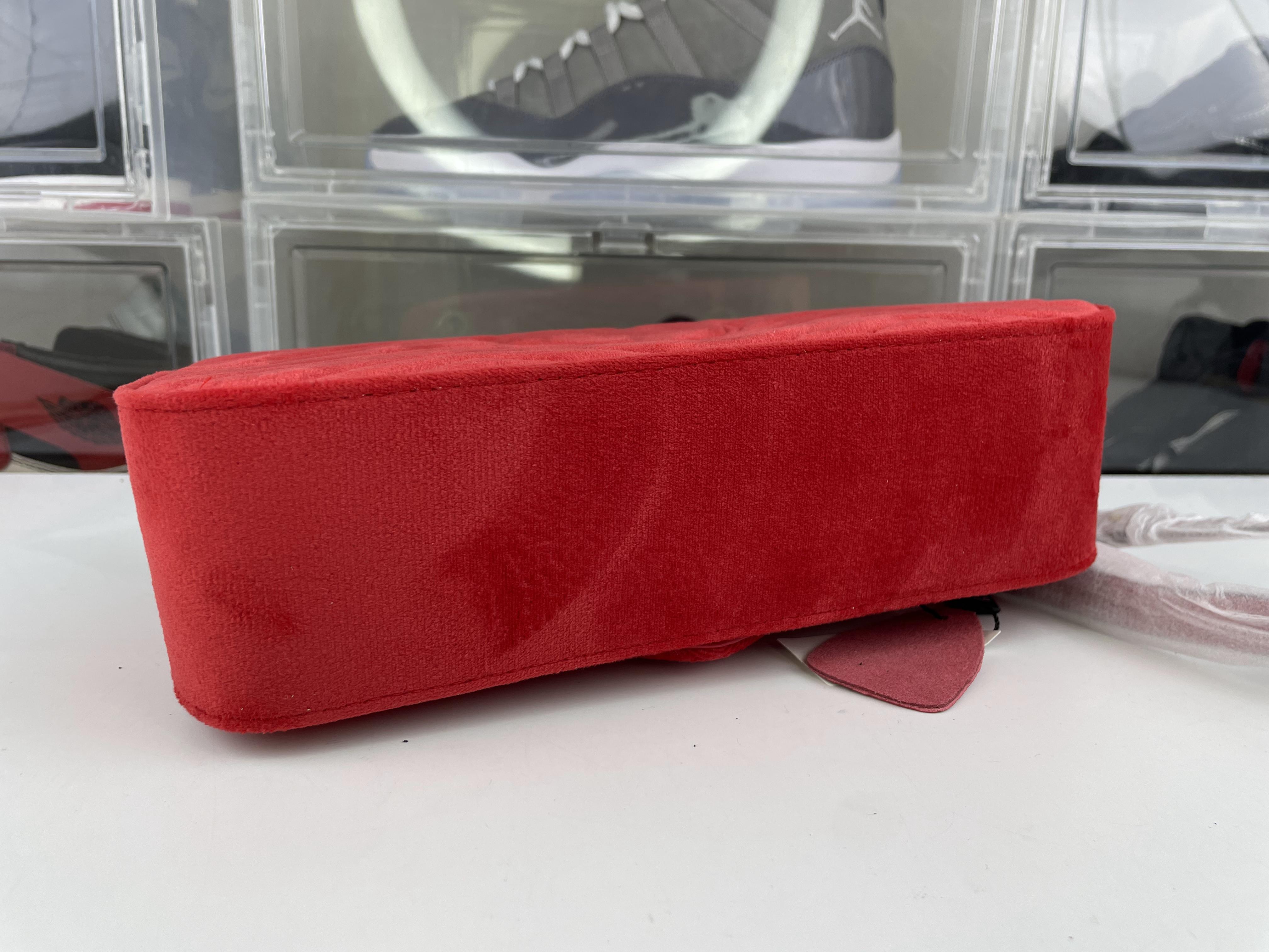 G*u*i wine red suede bag (26 x 15 x7 cm)